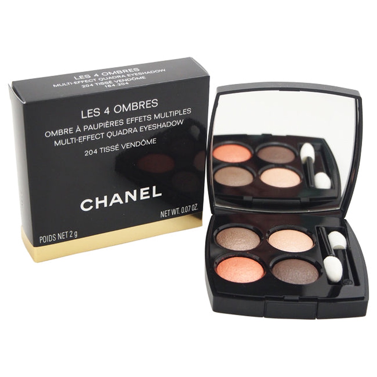 Chanel Les 4 Ombres Multi-Effect Quadra Eyeshadow – 204 Tisse Vendome by Chanel for Women – 004 oz Eyeshadow