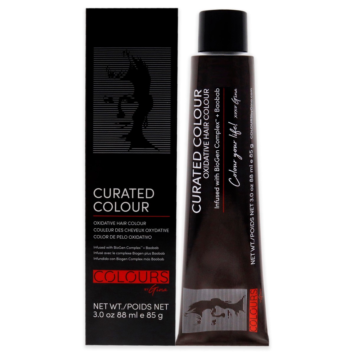 Colours By Gina Curated Colour – 411-4BB Cool Brown by Colours By Gina for Unisex – 3 oz Hair Color
