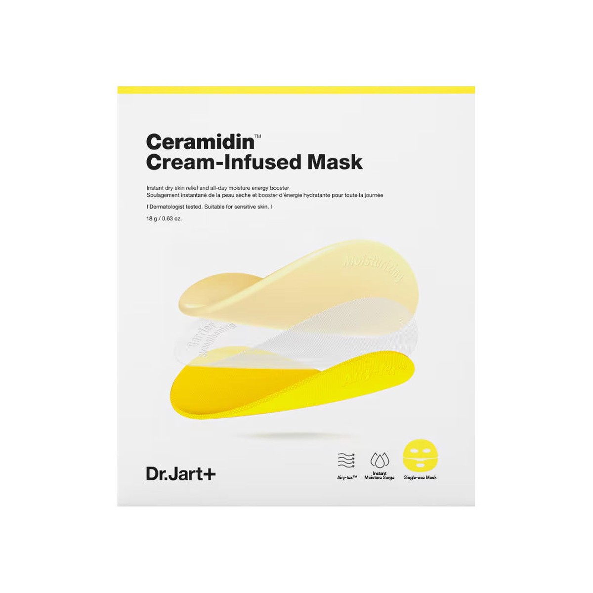 DrJart Ceramidin Cream-Infused Mask 18g x 5ea