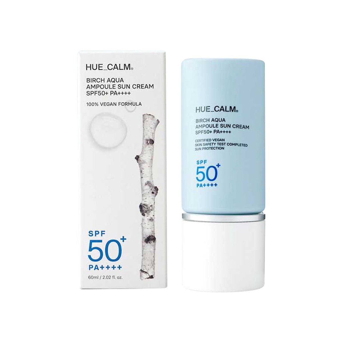 HUECALM Birch Aqua Ampoule Sun Cream SPF50 PA 60ml
