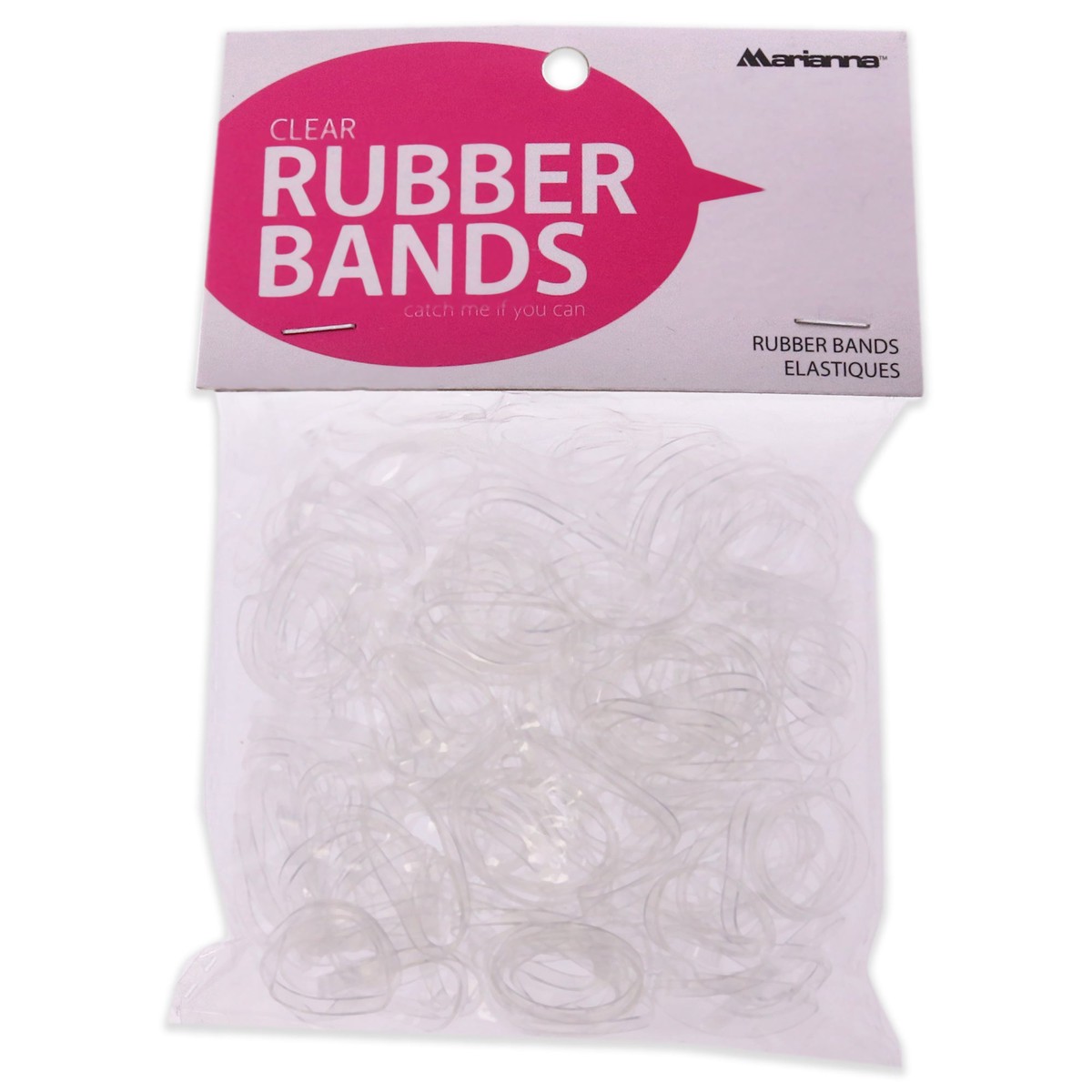 Marianna Rubber Bands – Clear by Marianna for Women – 250 Count Hair Tie