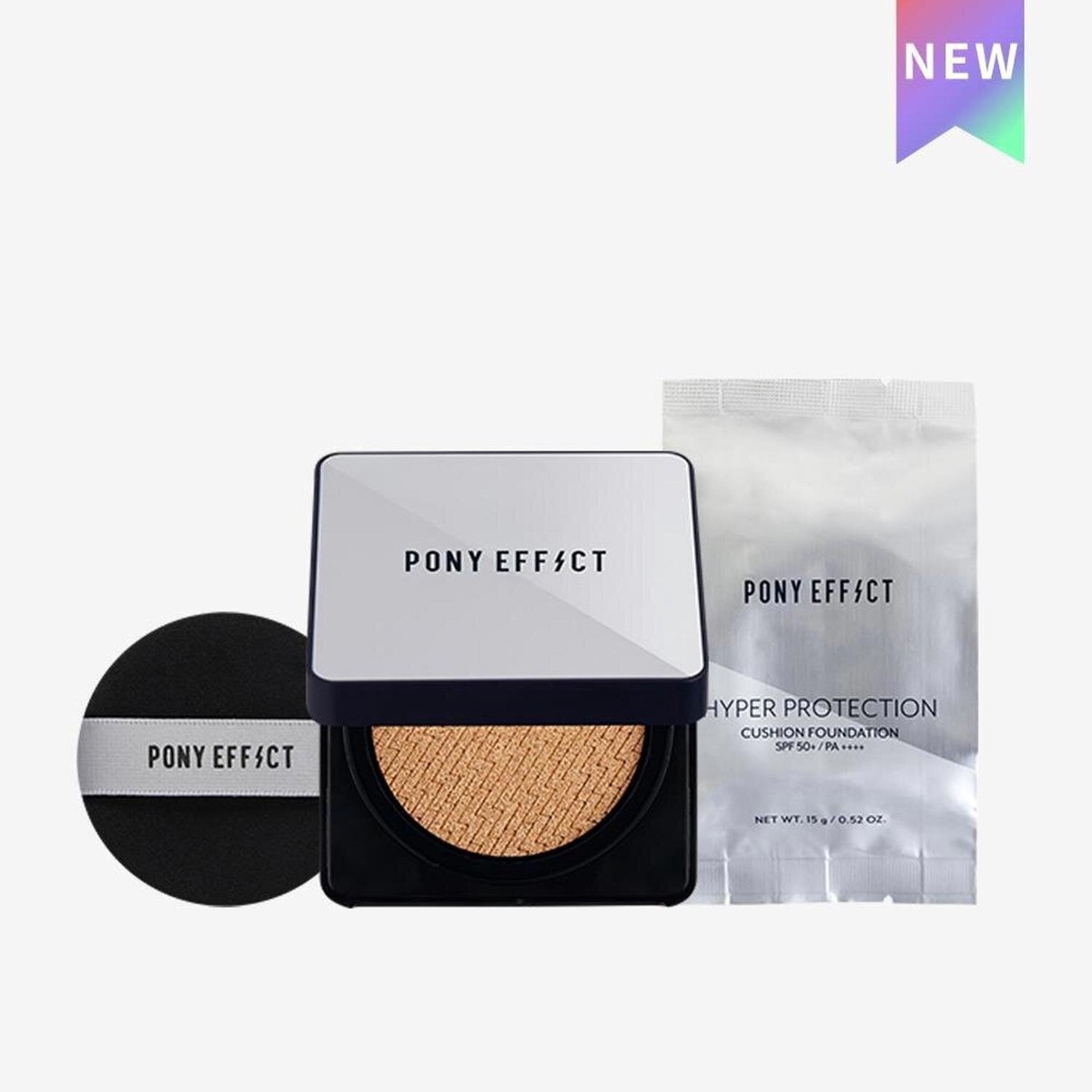 Pony Effect HYPER PROTECTION CUSHION FOUNDATION SPF50PA (Refill 15g) 002 NATURAL