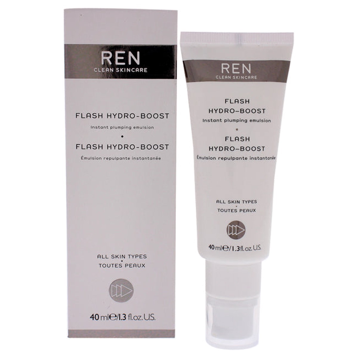 REN Flash Hydro-Boost Instant Plumping Emulsion by REN for Unisex – 13 oz Emulsion