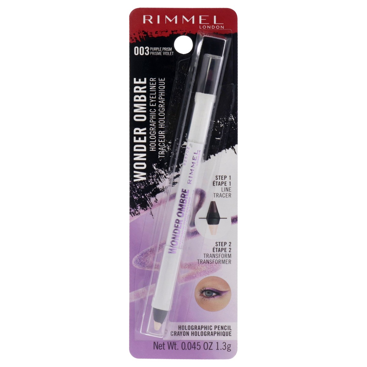 Rimmel London Wonder Ombre Holographic Eyeliner – 003 Purple Prism by Rimmel London for Women – 0045 oz Eyeliner
