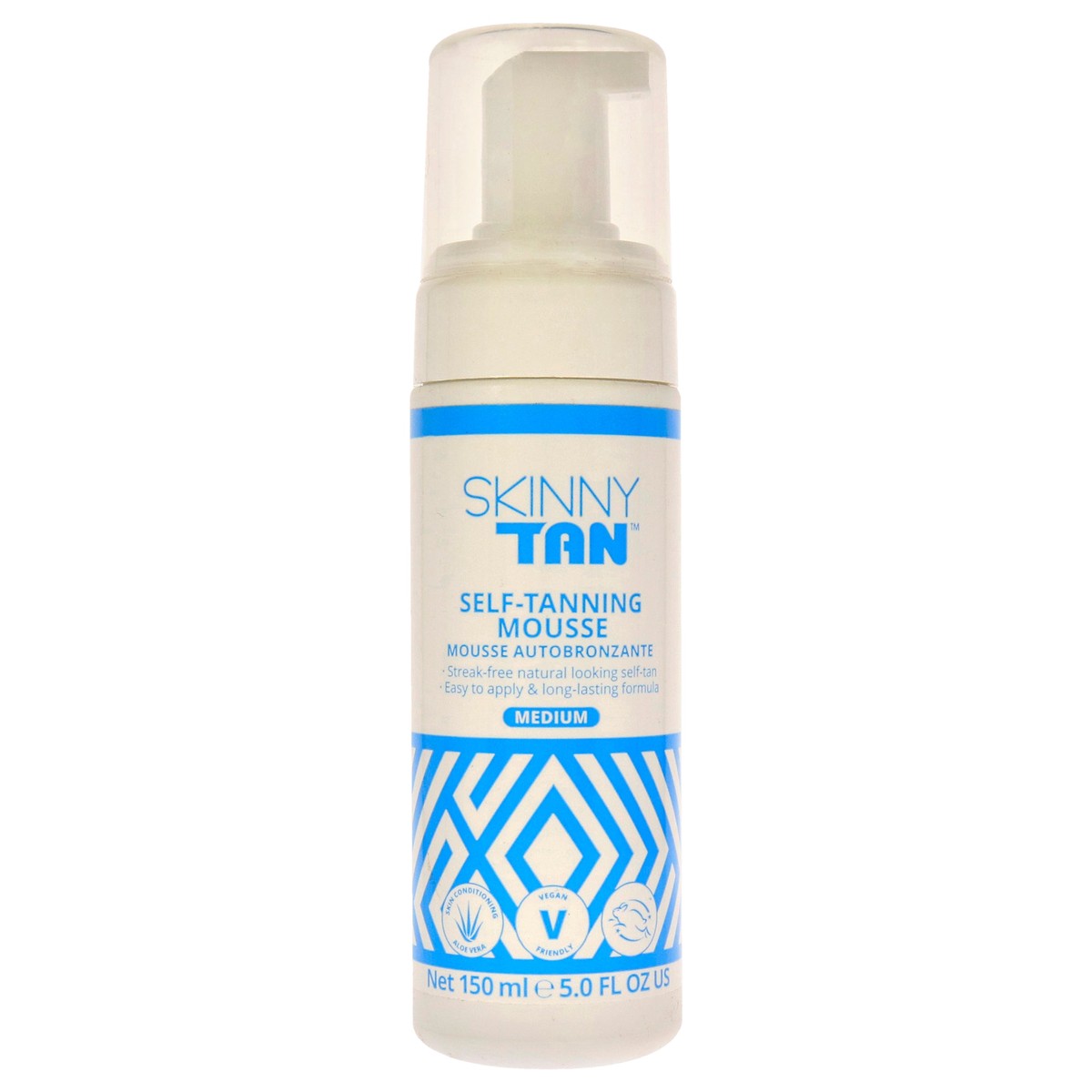 Skinny Tan Self-Tanning Mousse – Medium by Skinny Tan for Women – 5 oz Mousse