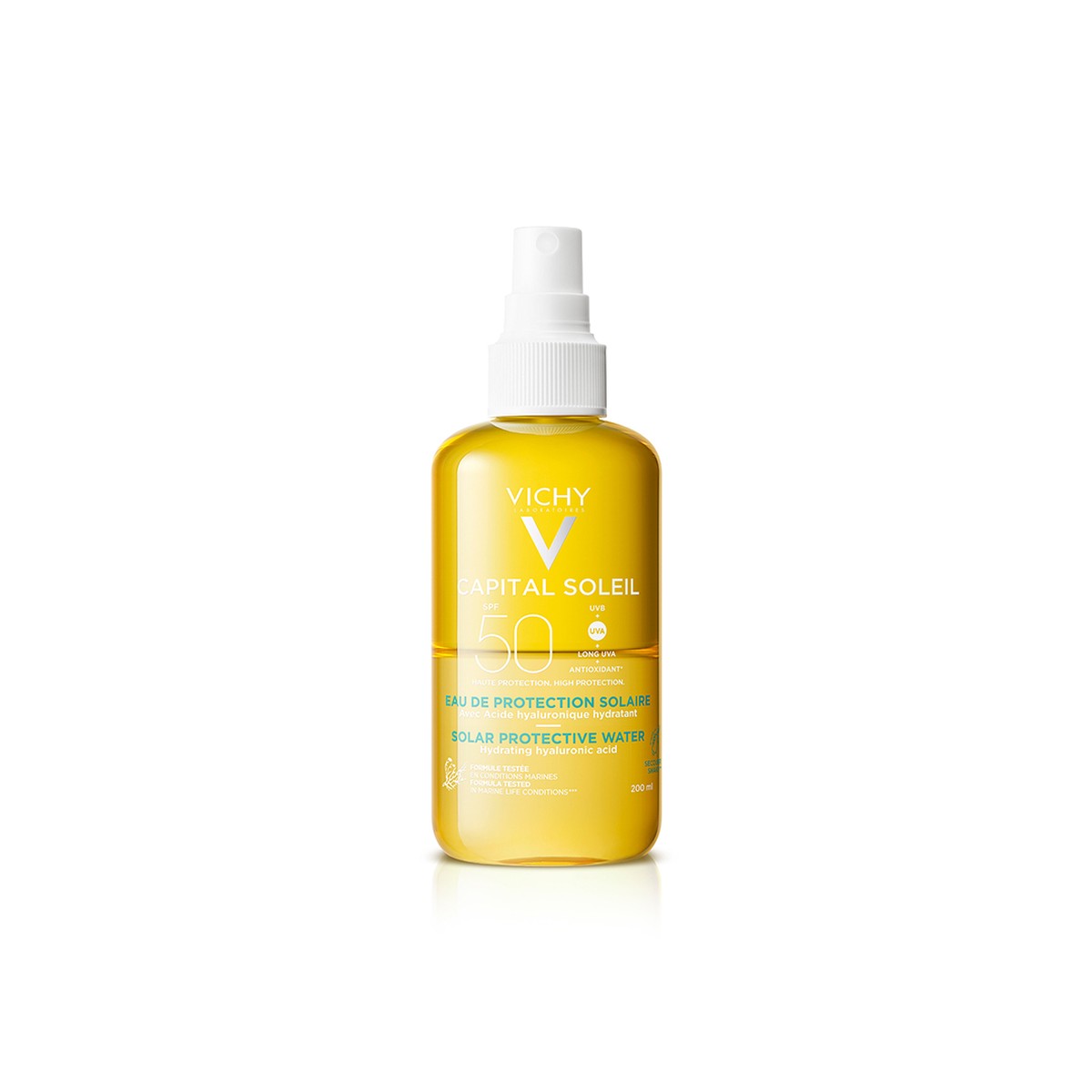 Vichy Capital Soleil Hydrating Sun Protection Water Spray SPF50 with Hyaluronic Acid 200ml