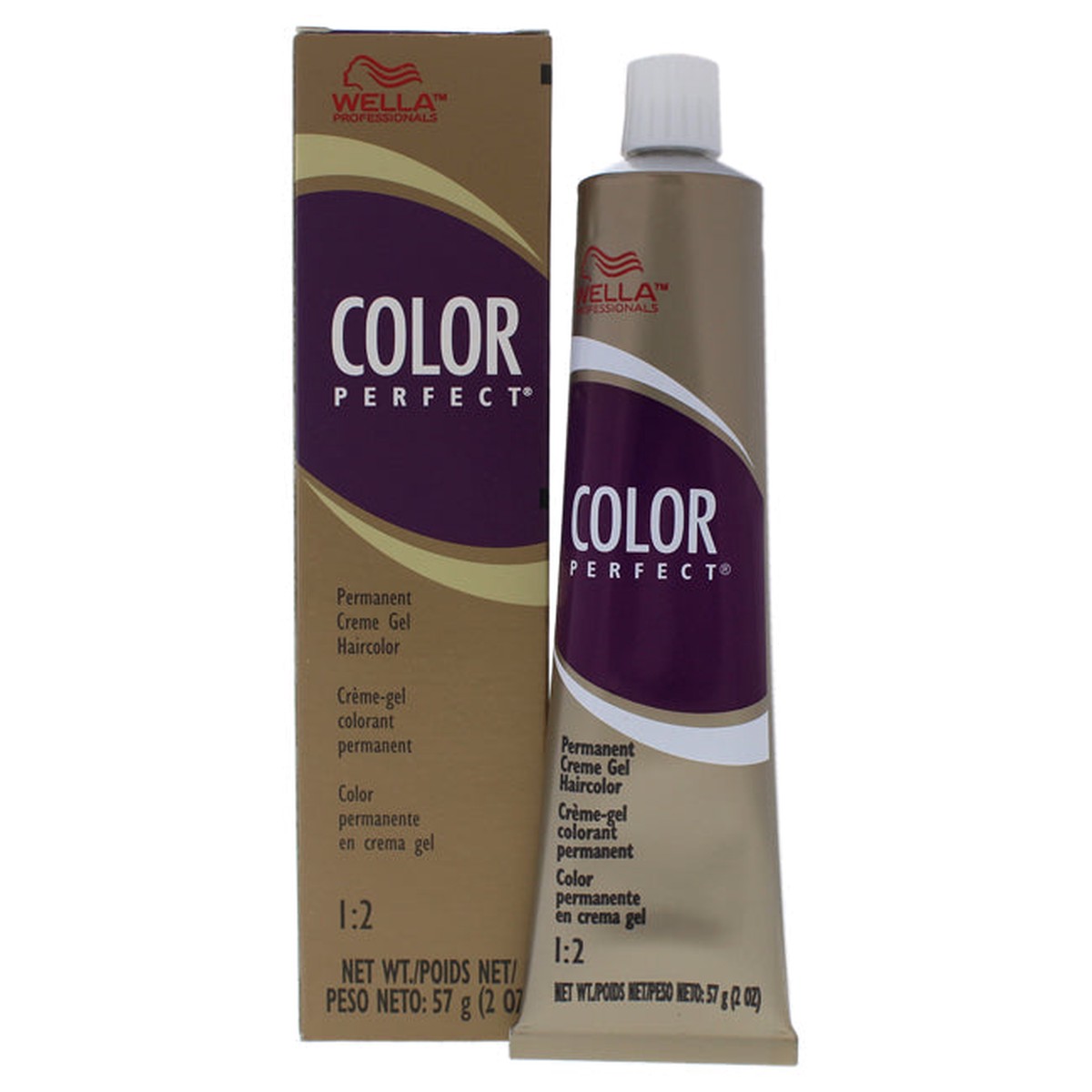 Wella Color Perfect Permanent Creme Gel Haircolor – 4N Medium Brown by Wella for Unisex – 2 oz Hair Color