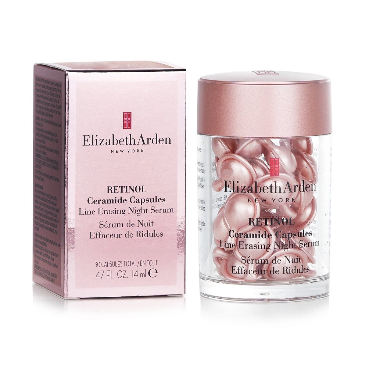 Elizabeth Arden Ceramide Retinol Capsules – Line Erasing Night Serum 30 Caps x2
