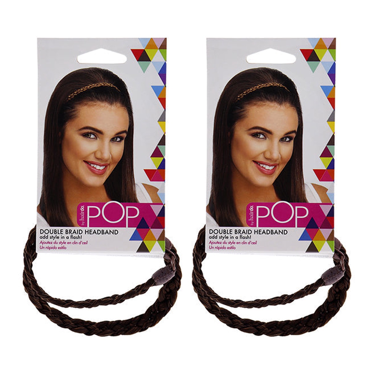Hairdo Pop Double Braid Headband – R6 30H Chocolate Copper by Hairdo for Women – 1 Pc Hair Band – Pack of 2