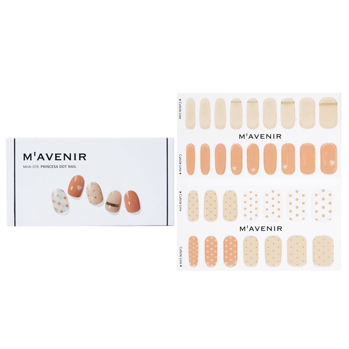 Mavenir Nail Sticker – Princesa Dot Nail 32pcs