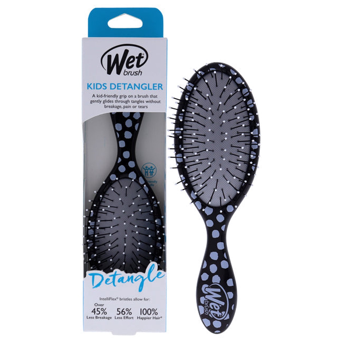 Wet Brush Kids Detangler Brush – Polka Dot by Wet Brush for Kids – 1 Pc Hair Brush