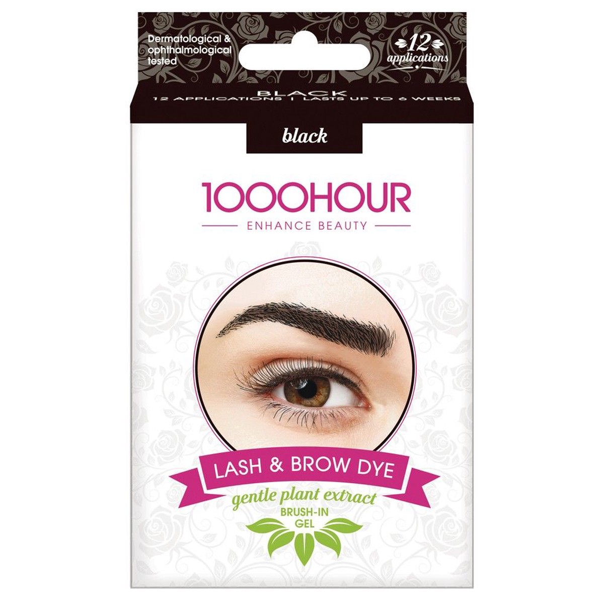 1000HOUR Plant Based Lash Brow Dye Kit Dark Brown
