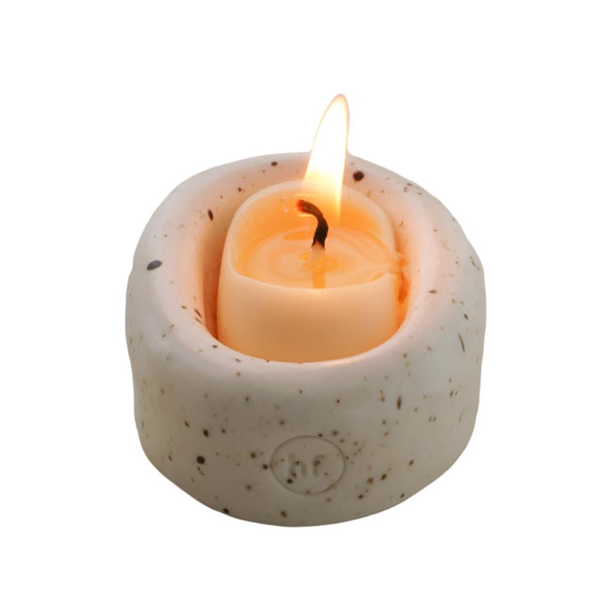 HONEY FLAMINGO 5735 Candle Holder Gift Set Oatmeal Stone Version