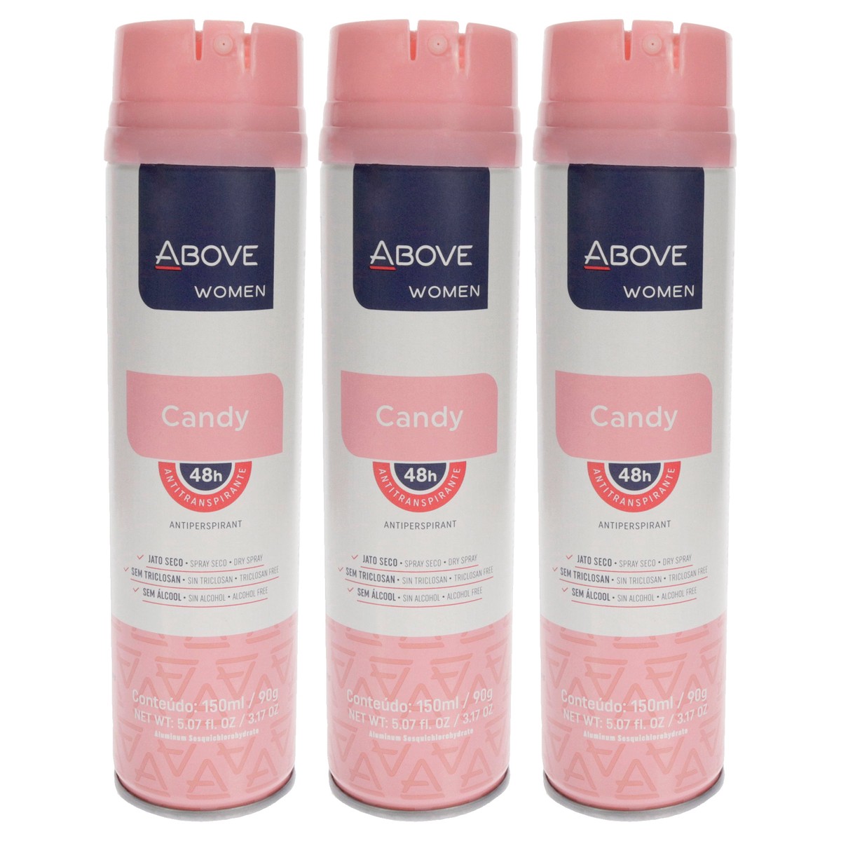 Above 48 Hours Antiperspirant Deodorant - Candy by Above for Women - 317 oz Deodorant Spray - Pack of 3