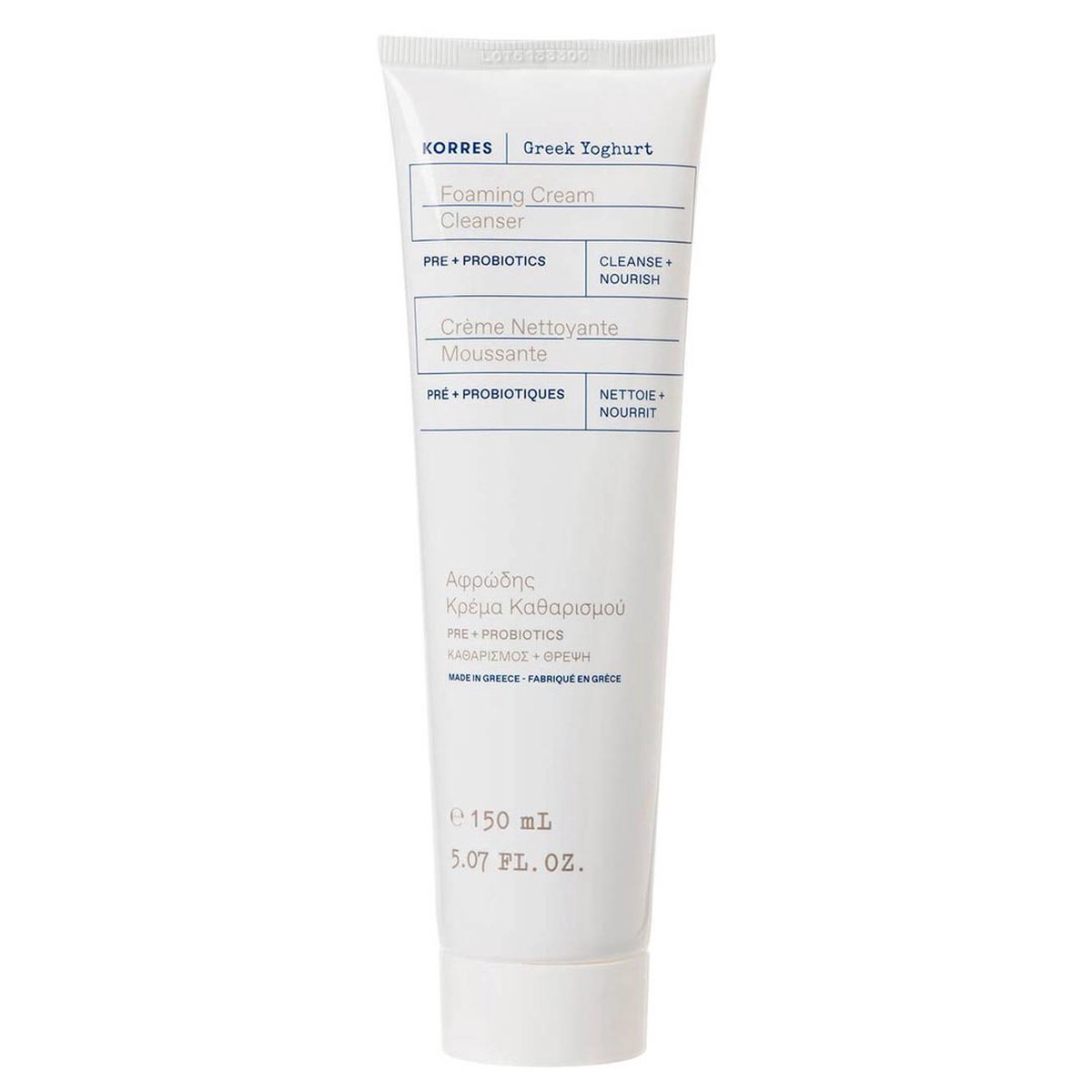 KORRES Greek Yoghurt Foaming Cream Cleanser with Pre Probiotics 150ml