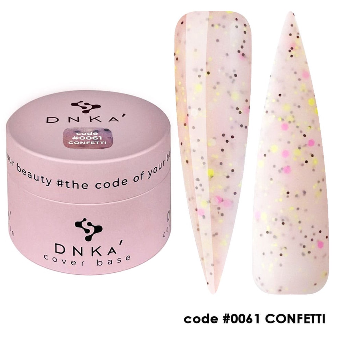 0061 DNKa Cover Base Confetti - 30 ml