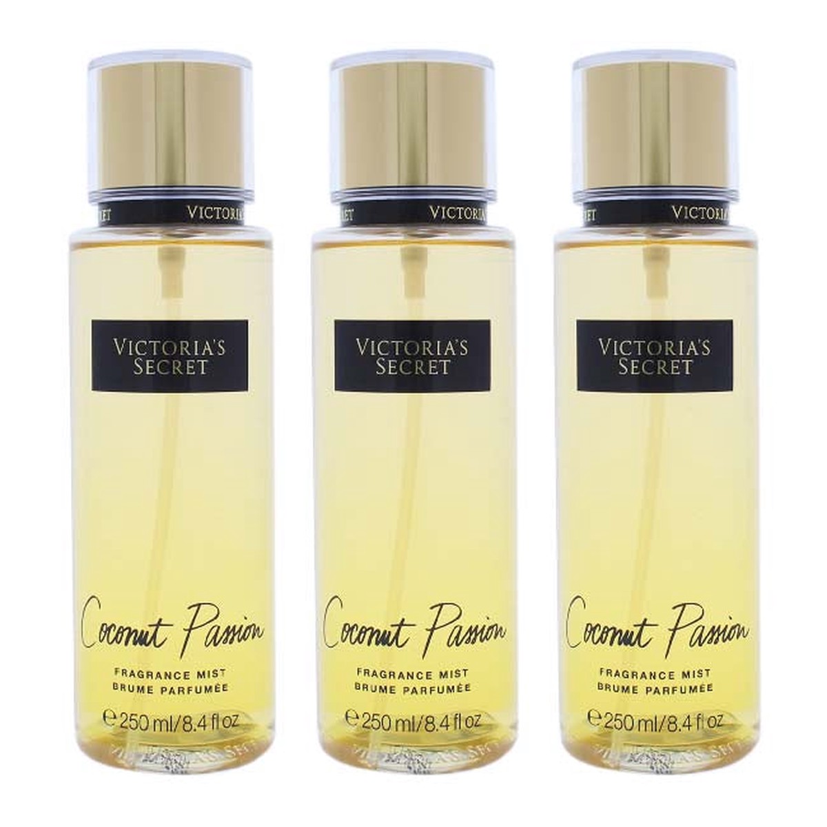 Victorias Secret Coconut Passion by Victorias Secret for Women - 84 oz Fragrance Mist - Pack of 3