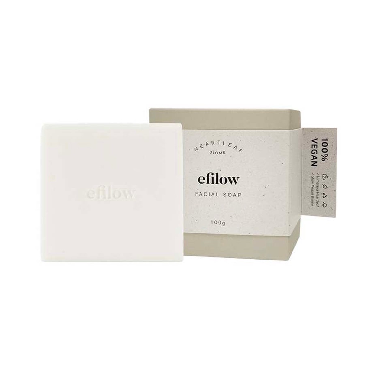 efilow Heartleaf Biome Facial Soap 100g