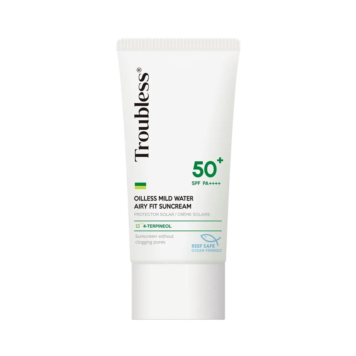 Troubless Oilless Mild Water Airy Fit Sunscreen SPF 50 PA 77ml