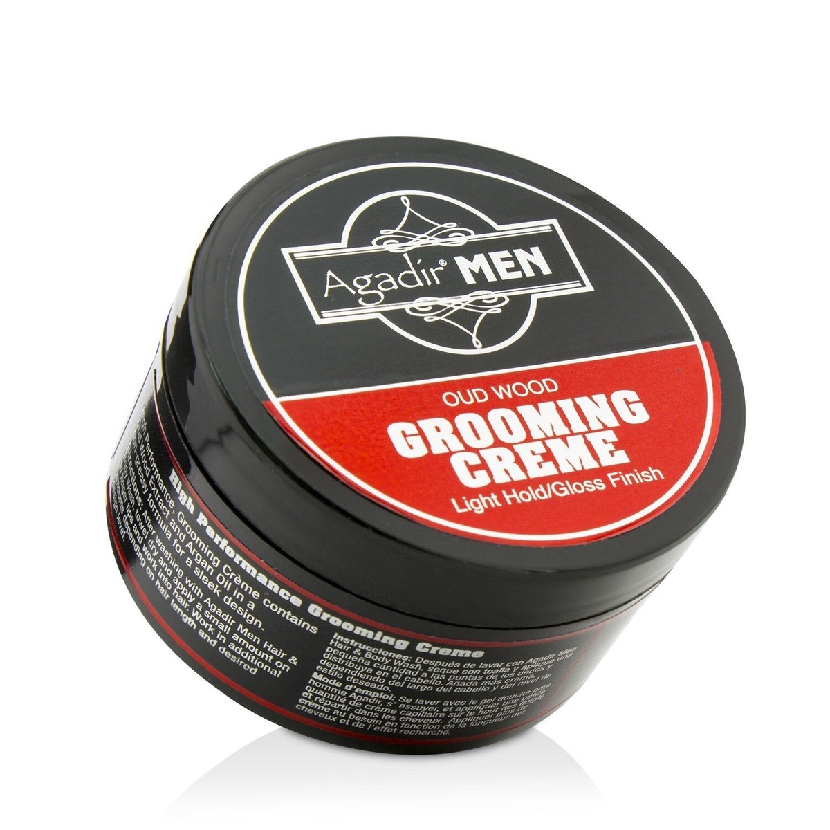 Agadir Argan Oil Agadir Men Oud Wood Grooming Creme (Light Hold Gloss Finish) 85g3oz