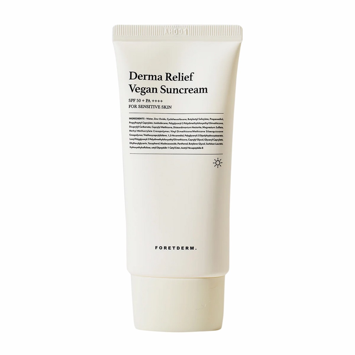 FORETDERM Derma Relief Vegan Fragrance-Free Mineral Sunscreen SPF50 PA 50ml