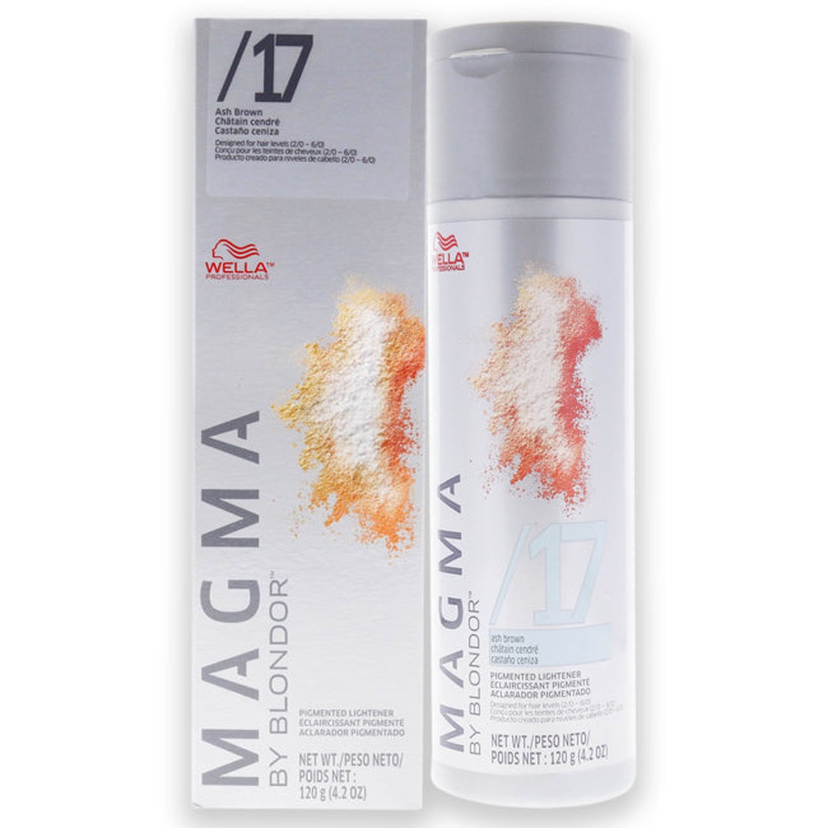 Wella Magma by Blondor Pigmented Lightener - 17 Ash Brown by Wella for Unisex - 42 oz Lightener