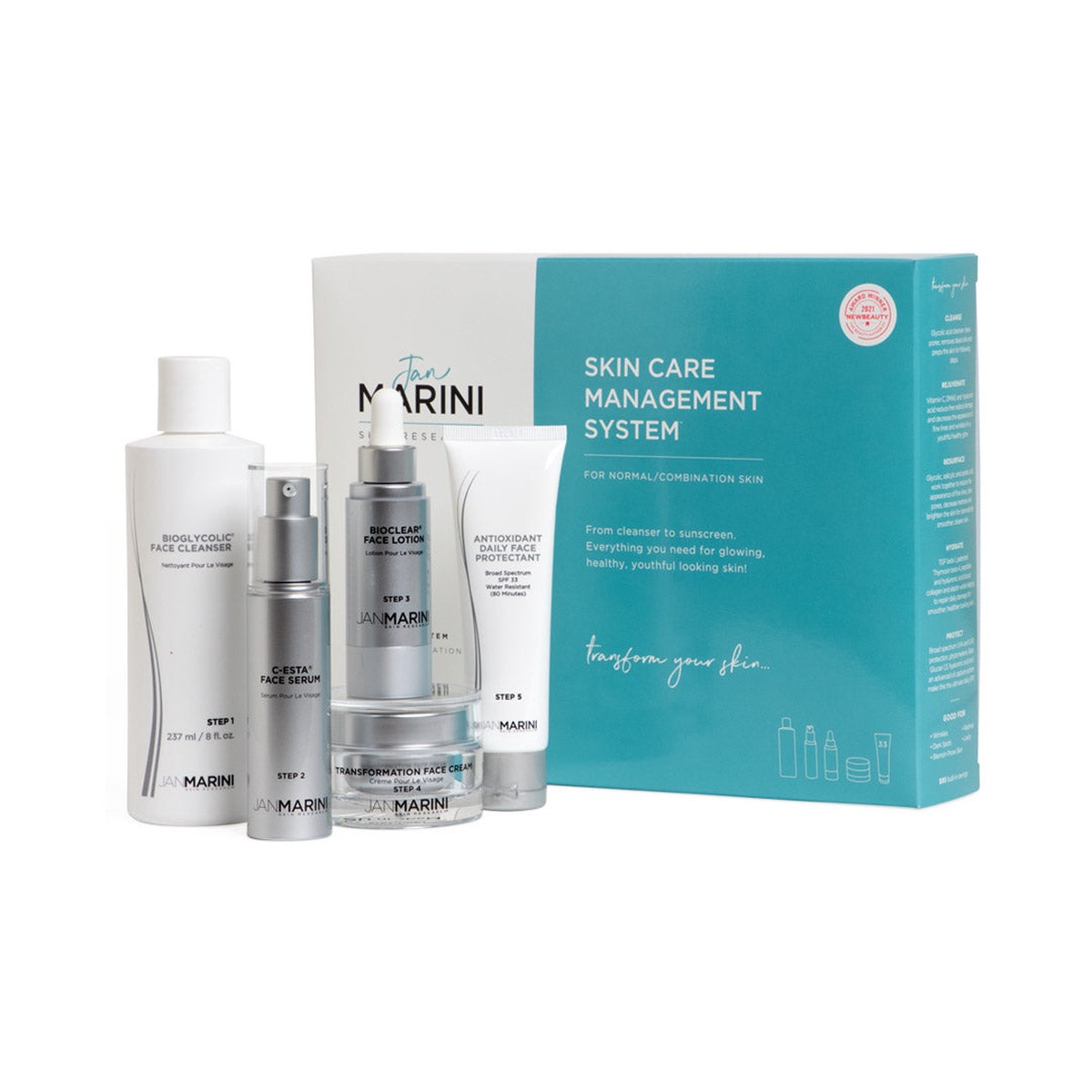 Jan Marini - 5-Step Skin Care Management System Normal Combination Kit SPF 33