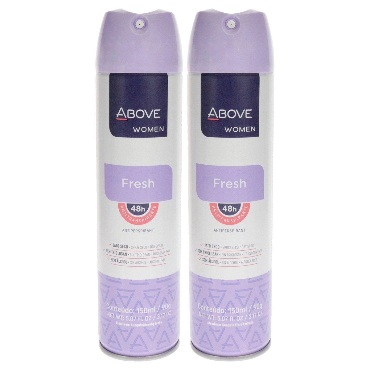 Above 48 Hours Antiperspirant Deodorant - Fresh by Above for Women - 317 oz Deodorant Spray - Pack of 2