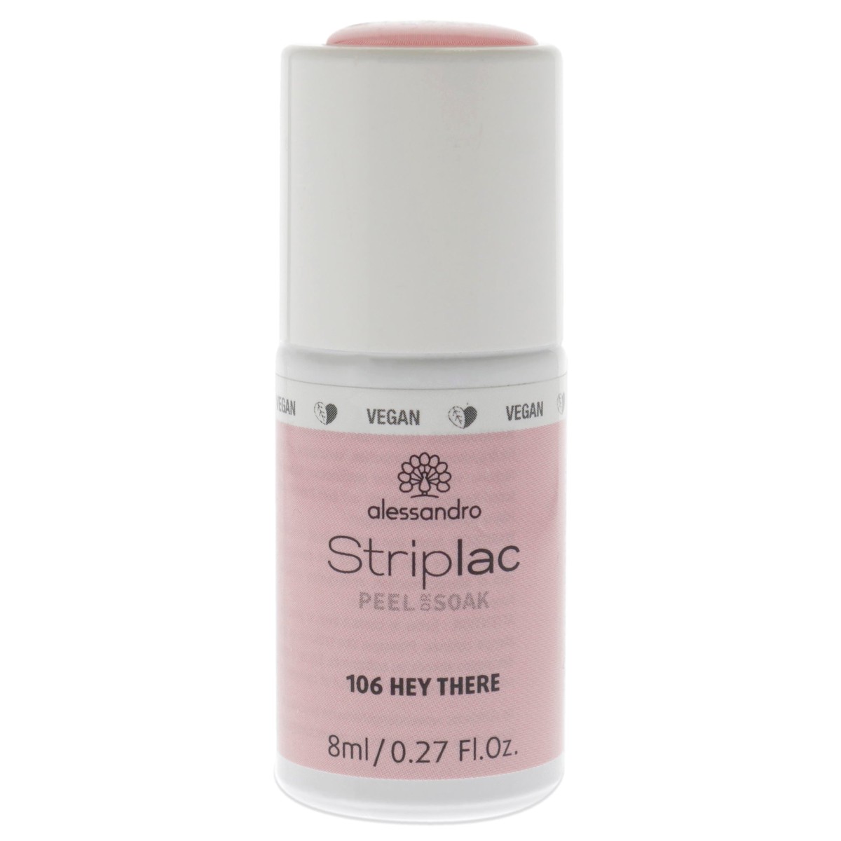 Alessandro Striplac Peel or Soak - 106 Hey There by Alessandro for Women - 027 oz Nail Polish