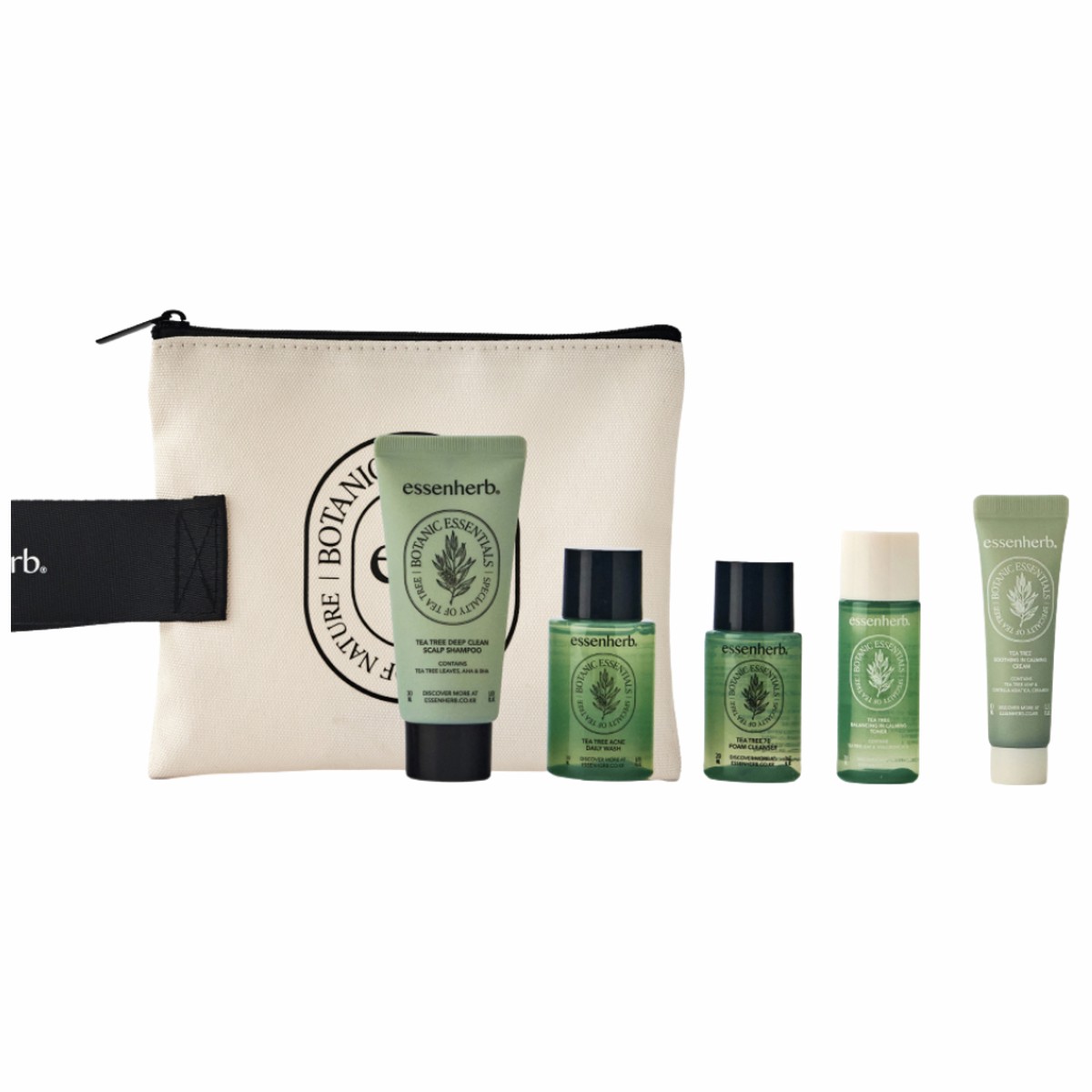 essenherb Tea Tree Trial Set Travel Kit (5 Items)