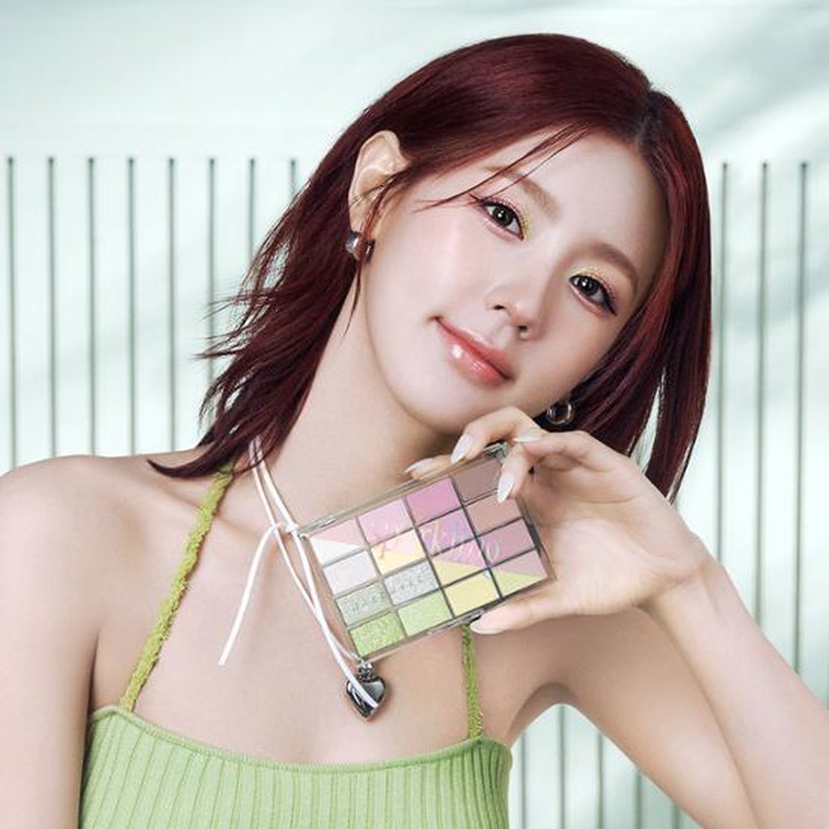 WAKEMAKE Soft Blurring Eye Palette LimeEdition