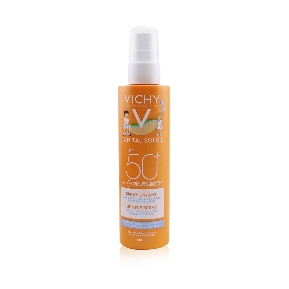 Vichy Capital Soleil Gentle Spray SPF 50 - For Children Sensitive Skin (Water Resistant) 200ml67oz