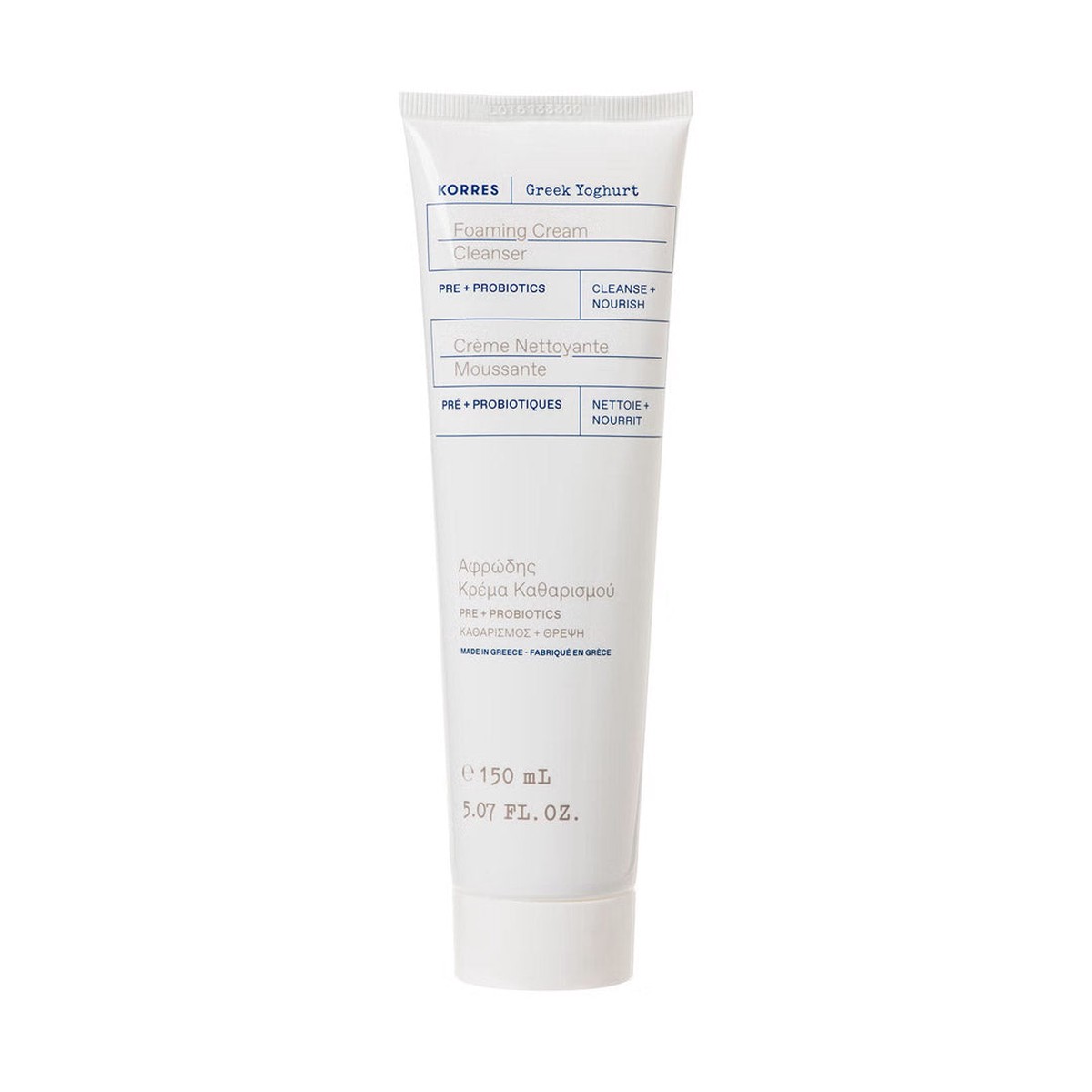 KORRES Greek Yoghurt Foaming Cream Cleanser with Pre Probiotics 75ml