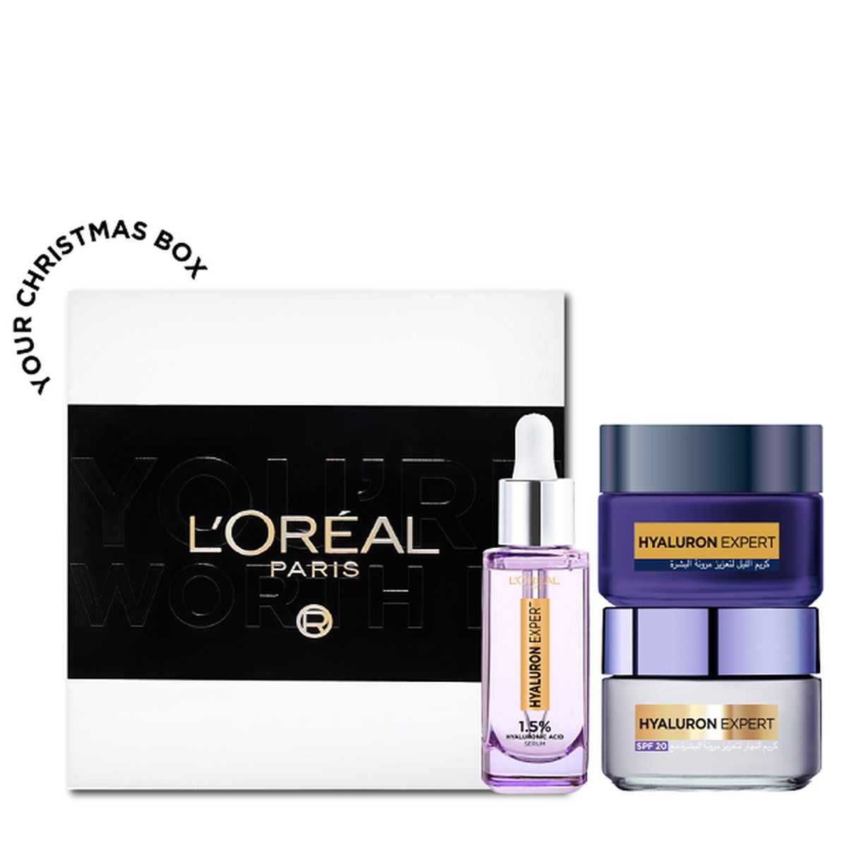 Loreal Skin Expert - Hyaluron Expert Serum Day Cream Night Cream Bundle