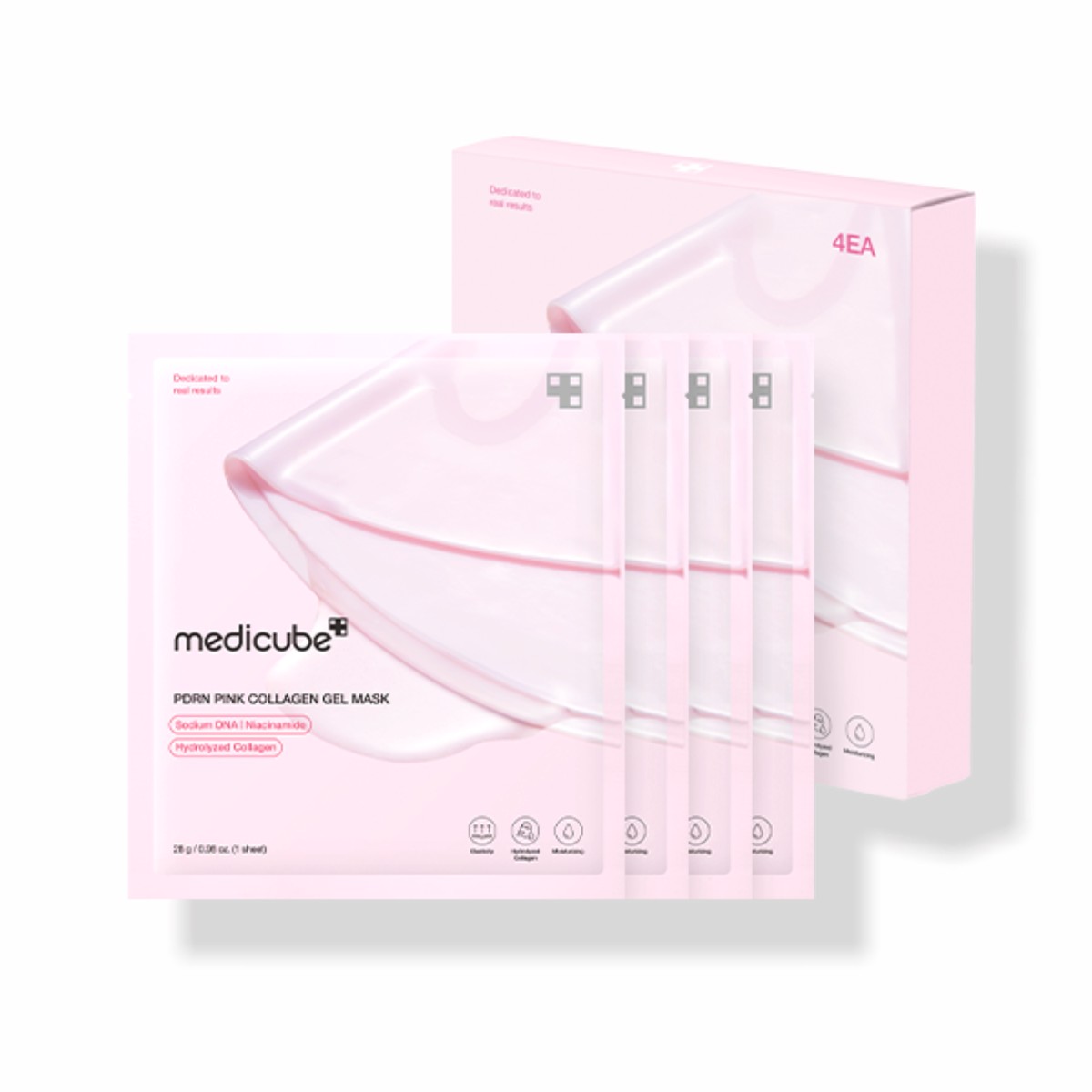MEDICUBE PDRN Pink Collagen Gel Mask Sheet 1Box (28g x 4ea)