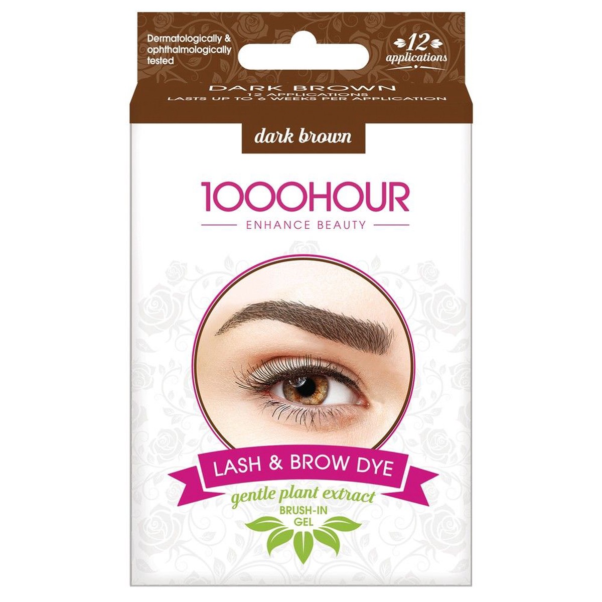 1000HOUR Plant Based Lash Brow Dye Kit - Dark Brown