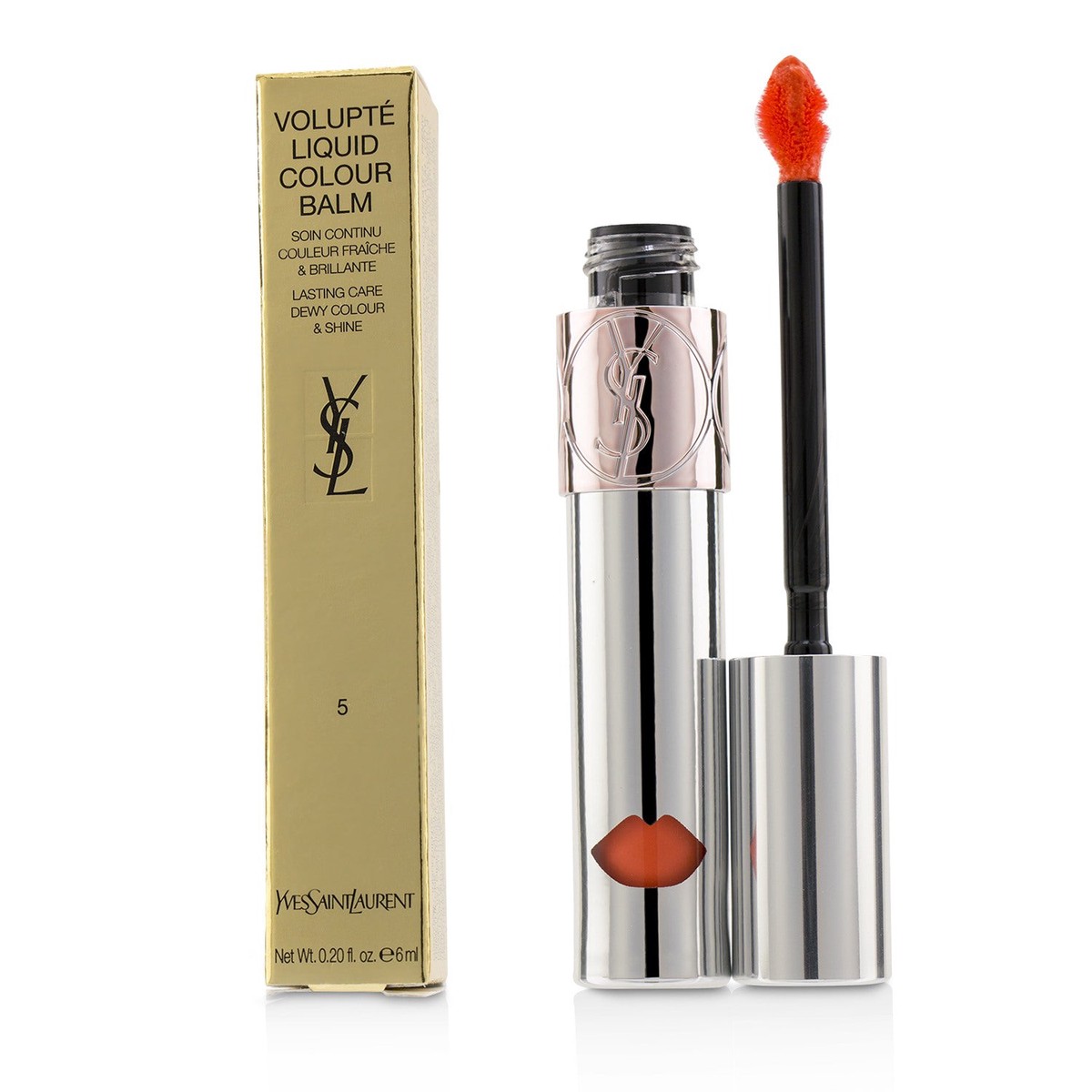 Yves Saint Laurent Volupte Liquid Colour Balm - 5 Watch Me Orange 6ml02oz