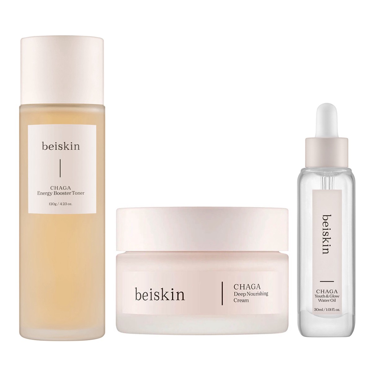 beiskin CHAGA 3pcs Set (TonerCreamWater Oil)