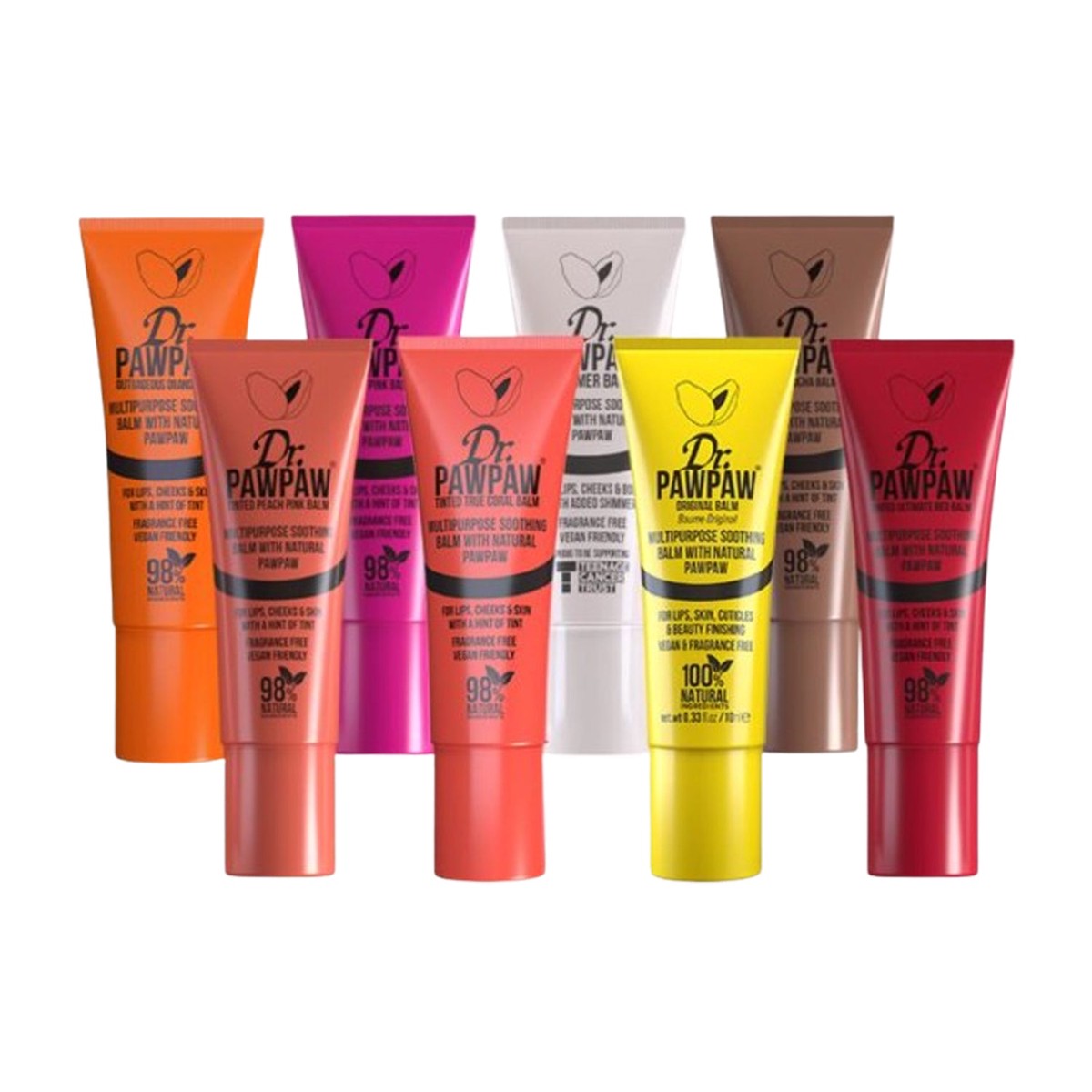 DrPawpaw Tinted Mini Color Balm 10ml Collection 8 colors