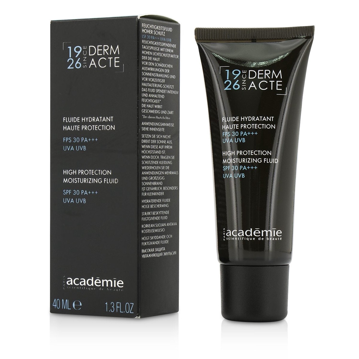 Academie Derm Acte High Protection Moisturizing Fluid SPF 30 PA UVA UVB 40ml13oz