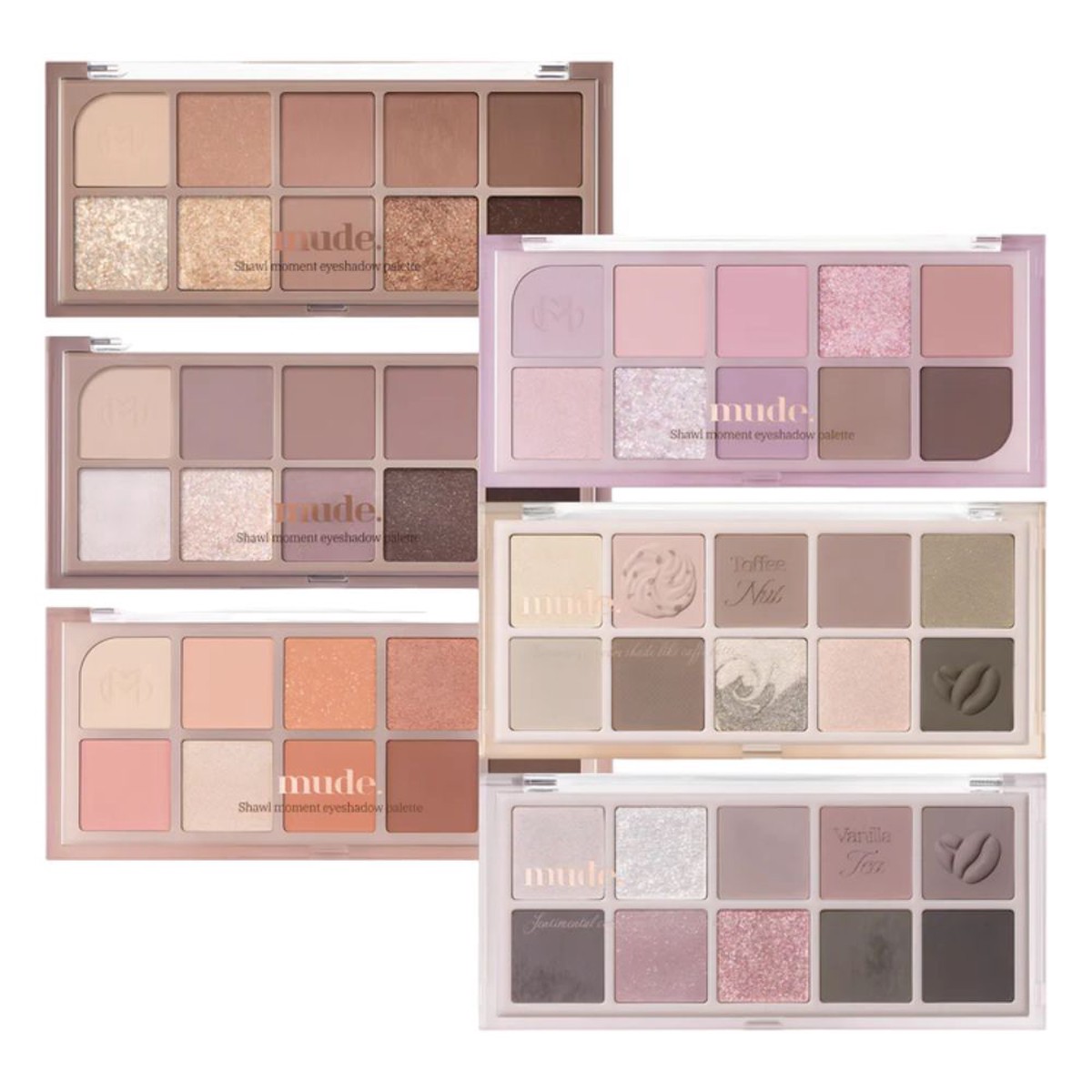 mude Shawl Moment Eyeshadow Palette 7g (7 colors to choose)