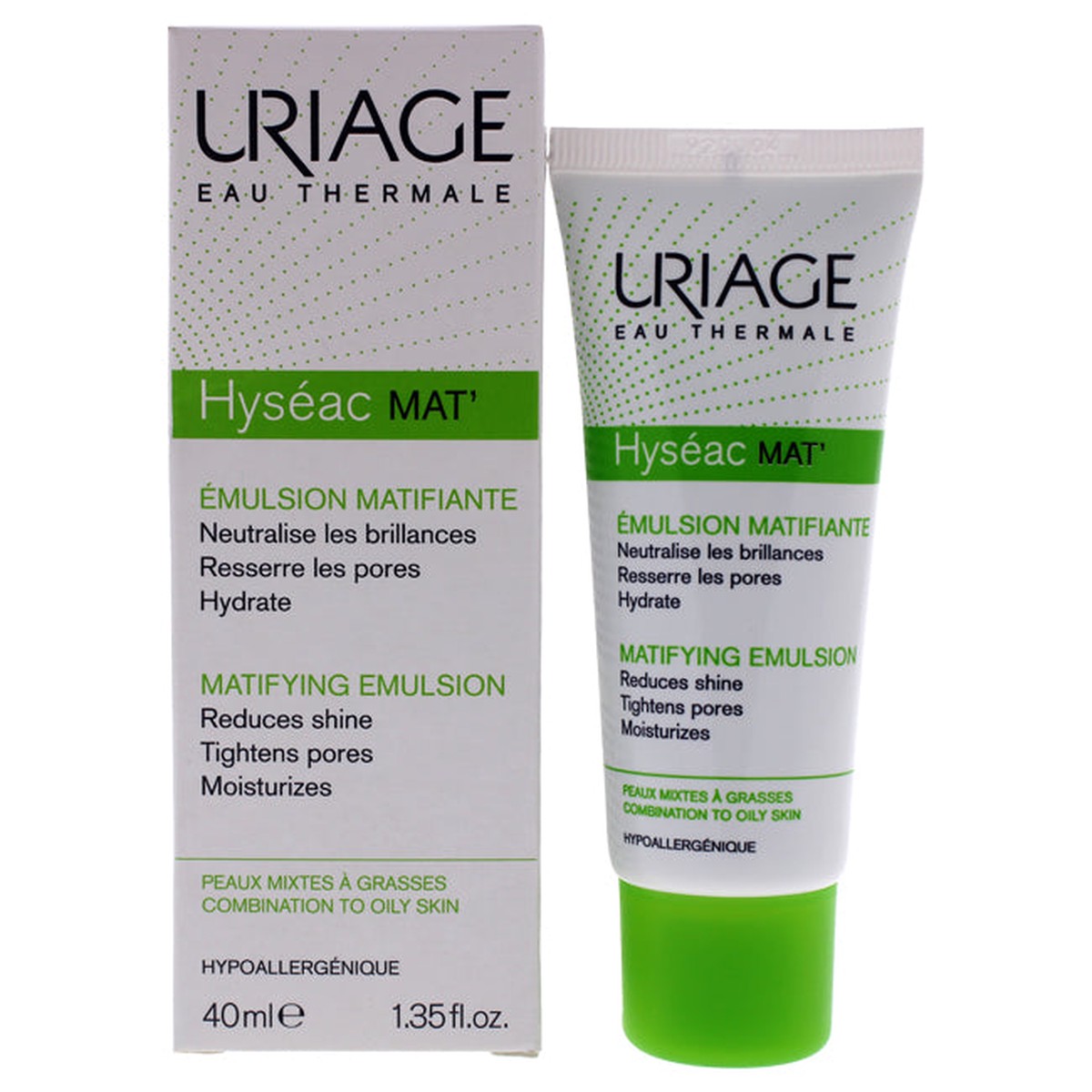 Uriage Hyseac Mat Mattifying Emulsion by Uriage for Unisex - 135 oz Treatment