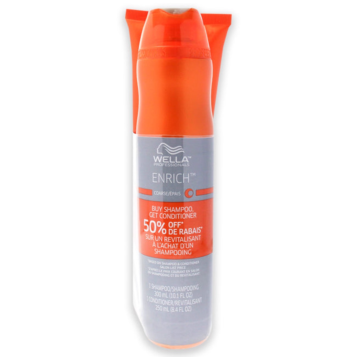 Wella Enrich Moisturizing Duo by Wella for Unisex - 2 Pc Kit 101oz Enrich Volumizing Shampoo 84oz Enrich Moisturizing Conditioner