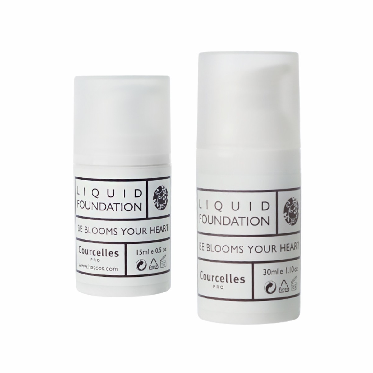 Courcelles Liquid Foundation 15ml30ml (Pump Type) 7 Shades