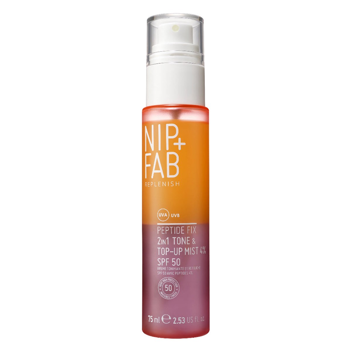 NipFab Peptide Fix 2 in 1 Tone Top Up Mist 4 75ml