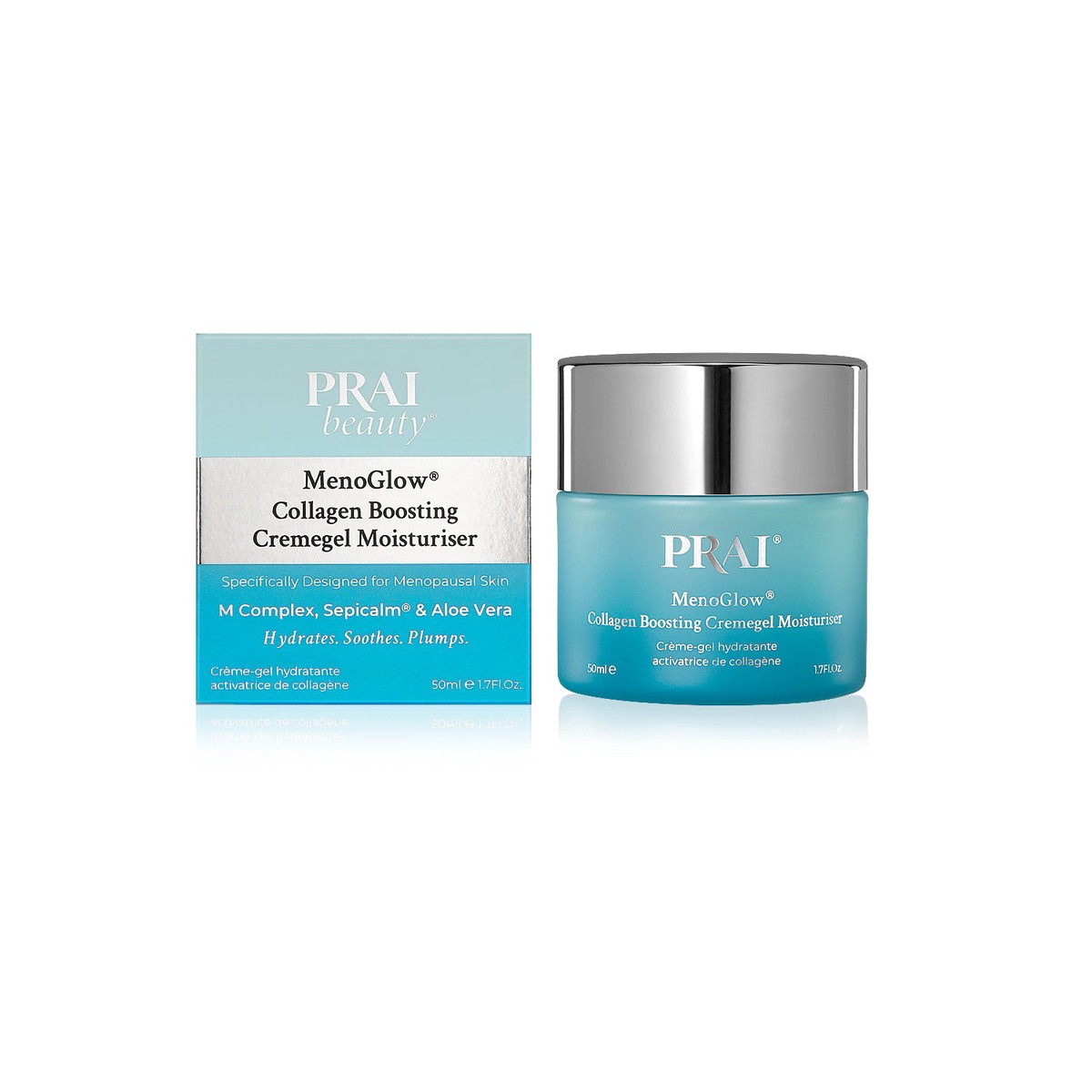 PRAIBeauty MenoGlow Collagen Boosting Crme Gel Moisturiser 50ml