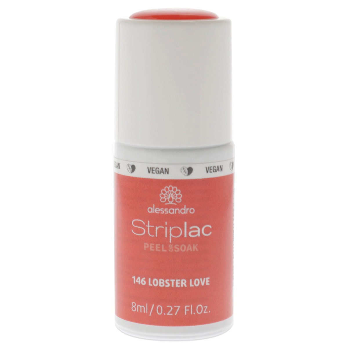 Alessandro Striplac Peel or Soak - 146 Lobster Love by Alessandro for Women 027 oz Nail Polish