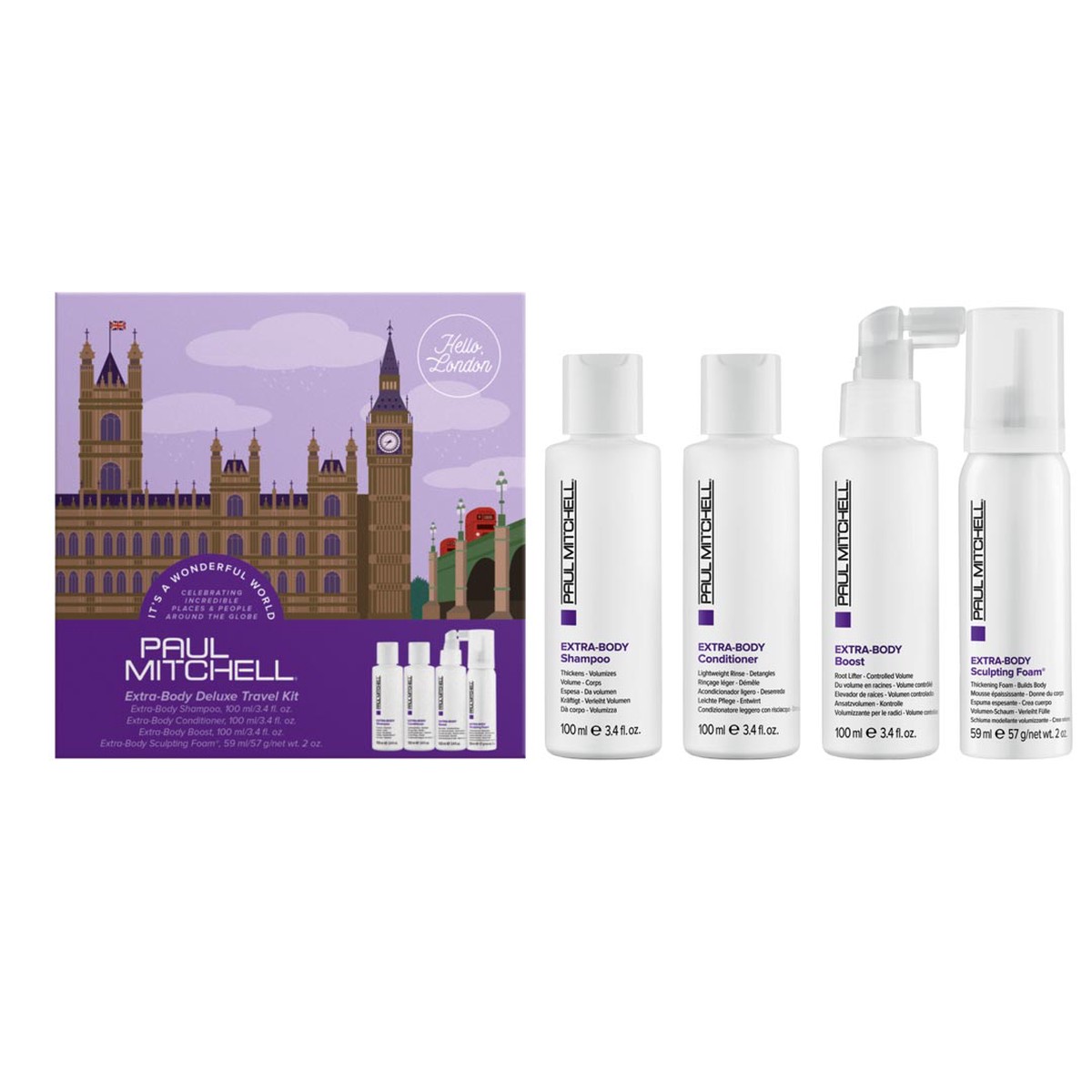 Paul Mitchell Extra-Body Deluxe Travel Kit - Damaged Box