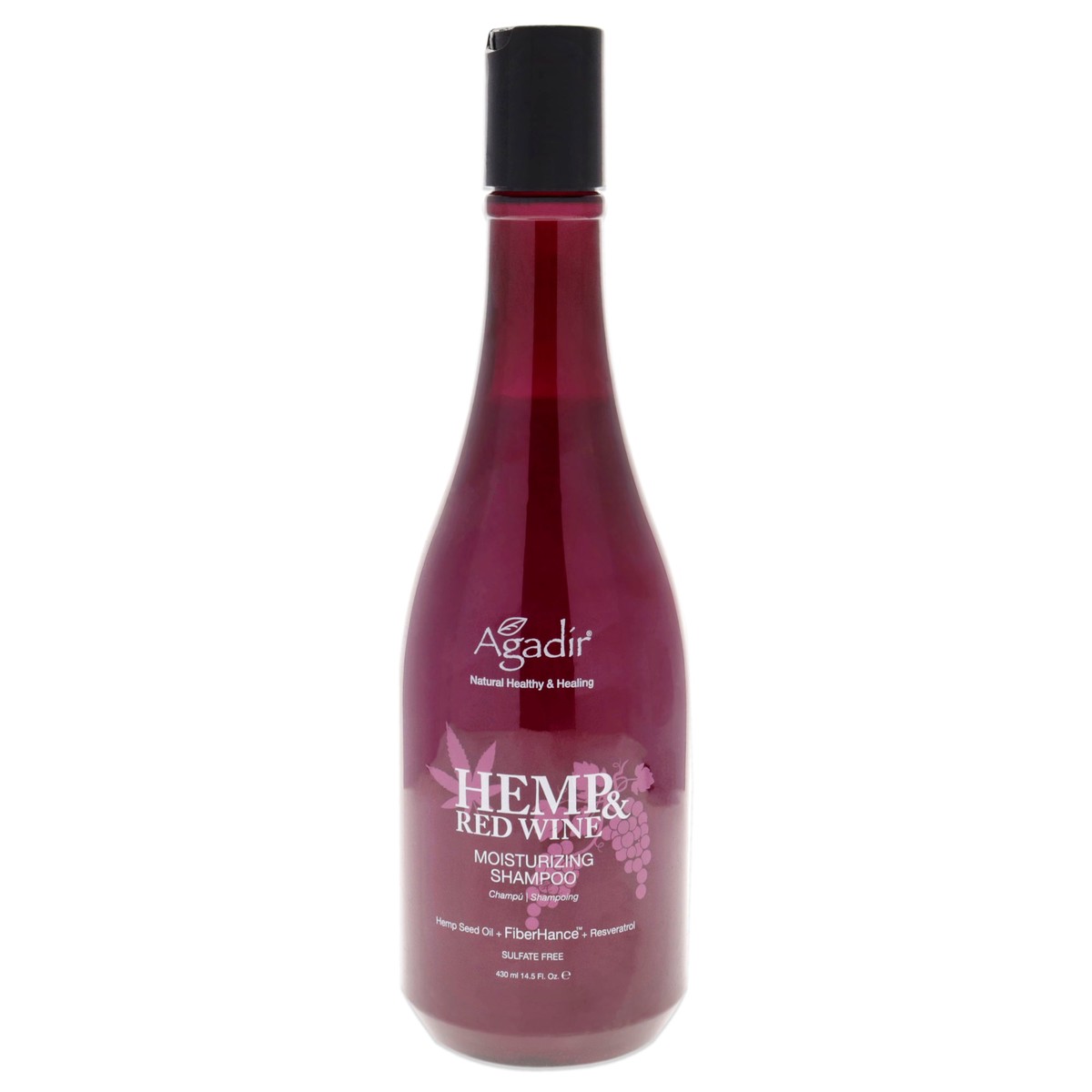 Agadir Argan Oil Hemp and Red Wine Moisturizing Shampoo by Agadir for Unisex - 145 oz Shampoo
