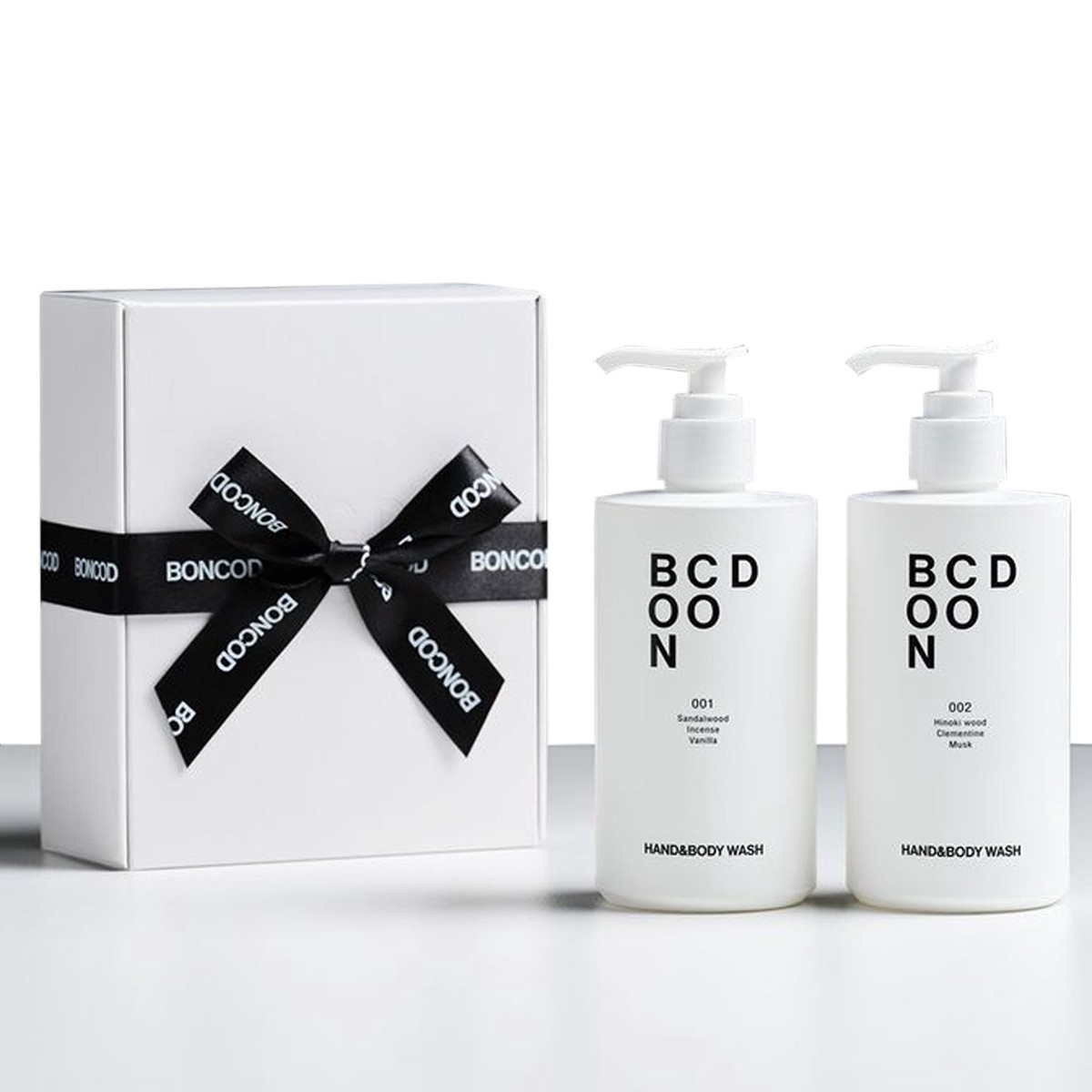 BONCOD Hand Body Wash 001 Sandalwood 002 Hinoki Gift Set
